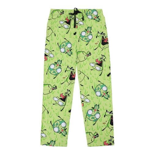 Men's Adult Invader Zim Green Sleep Pants - Irken Invasion Sleepwear- XL