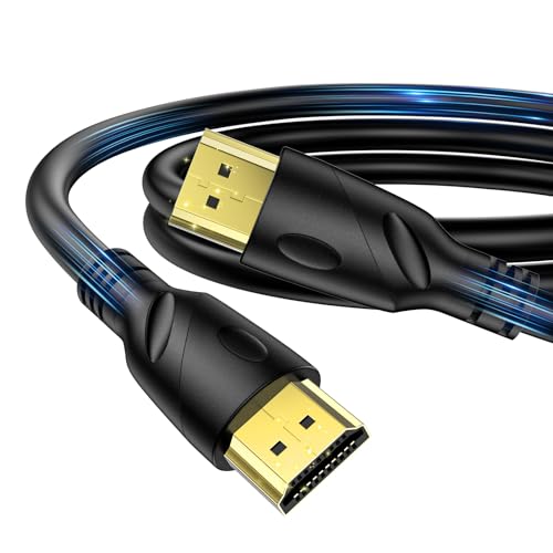 Jorenca 8K/4K HDMI Cable 6ft Ultra High Speed HDMI 2.0 Cord 4K@60Hz 18gbps, Gold Plated Connector,Ethernet Audio Video Return,Compatible for 1080p 3D HDTV PC Xbox Arc Laptop PS3/4/5/9 etc