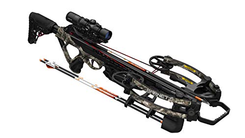 Barnett HyperTac Crossbow Package with 1.5-5x32 Illuminated Scope, 3 Arrows, Quiver, 420 without Crank Device