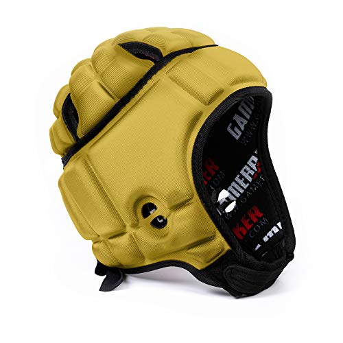 GB Multi-Sport Protective Headgear GB-6-02 (Vegas Gold, Medium), Soft-Shell Helmet for Various Sports, Protective Sports Gear with Superior Ventilation Design - GameBreaker