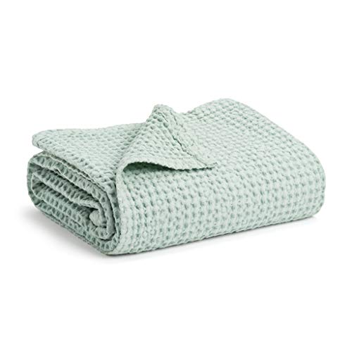 Simka Rose Waffle Baby Blanket - 100% Cotton Soft Breathable Muslin Swaddle Blanket for Baby Nursery, Stroller & Crib Blanket - Baby Receiving Blankets for Boys & Girls Gender Neutral Toddler Blanket
