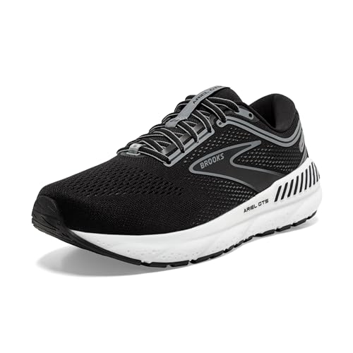 Brooks Women’s Ariel GTS 23 Supportive Running Shoe - Black/Grey/White - 10 X-Wide