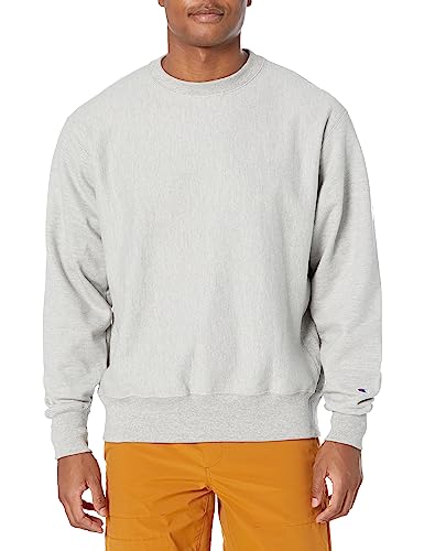 Champion Men's Reverse Weave Sweatshirt, Oxford Gray-GF70, 3XL