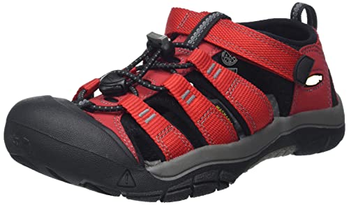 KEEN unisex child Newport H2 sandals, Ribbon Red/Gargoyle, 10 Toddler US