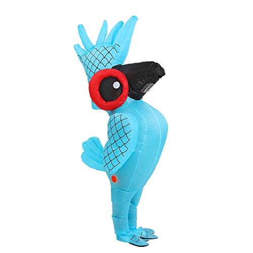 IHGYT Blue Parrot Inflatable Costume Blow up Costumes Fancy Dress Halloween Cosplay