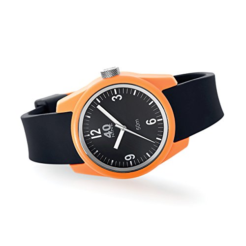 40Nine 40N2.6L Basic 35mm Watch in Black & Orange