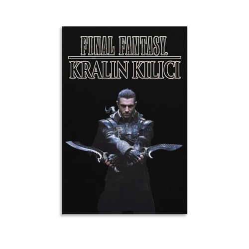 Movie Poster Kingsglaive Final Fantasy XV Wall Decoration Art (1) Canvas Painting Wall Art Poster for Bedroom Living Room Decor 08x12inch(20x30cm) Unframe-style