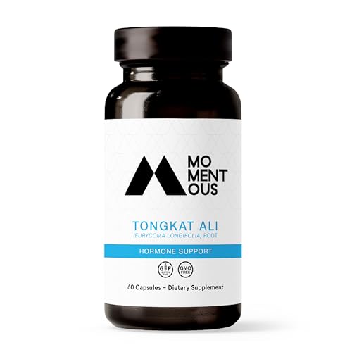 Momentous Tongkat Ali - Natural Performance Supplement for Health and Wellness - Hormone, Energy, & Mood Support - Rainforest Derived Tongkat Ali Root Extract Powder (30 Servings)