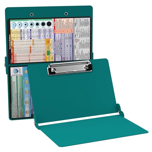 Whitecoat Clipboard - Nursing Edition (Teal, Bi-Fold)