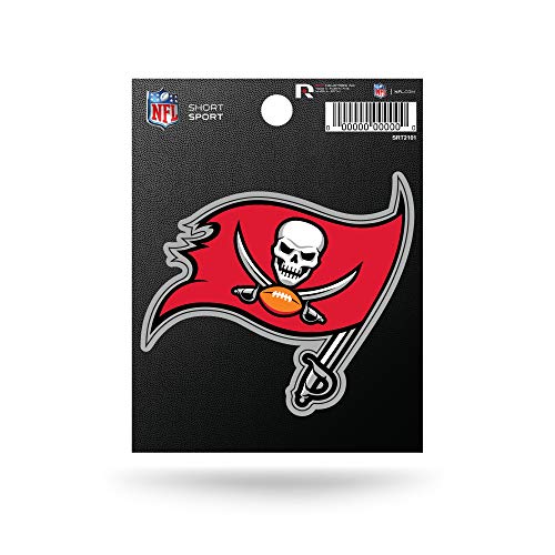 Rico Industries NFL Tampa Bay Buccaneers Die Cut Team Logo Short Sport Sticker