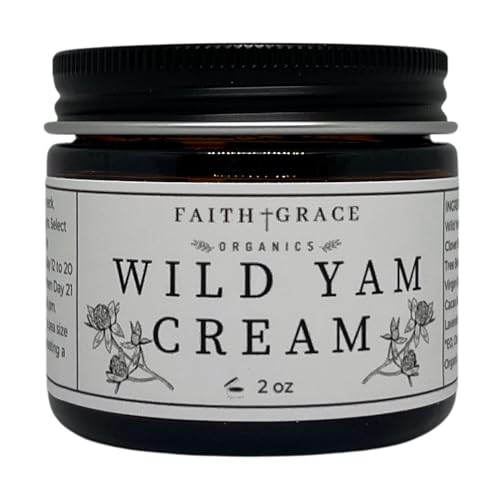 Faith and Grace Organics Organic Enriched Wild Yam Cream, balancing cream for women, All Natural Made in the USA