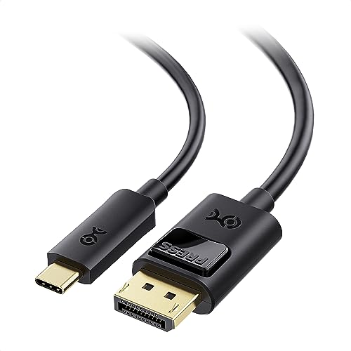 Cable Matters 32.4Gbps Bidirectional USB C to DisplayPort 1.4 Cable 6 ft Support 8K 60Hz/4K 240Hz (Thunderbolt 4 to DisplayPort, DisplayPort to USB C Cable) Black - Works with iPhone 15 MacBook XPS