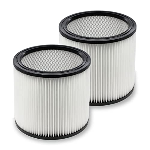Extolife Replacement Filter Compatible with Shop-Vac 90350 90304 90333 Replacement fits for Shop Vac 4-16 Gallon most Wet/Dry Vacuum, Washable Synthetic Material, 2 PACK