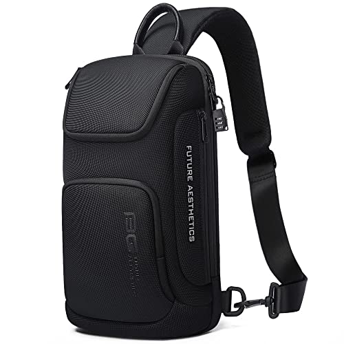 BANGE Sling Bag for Men, Waterproof Chest Bag Shoulder bags Crossbody Sling Backpack