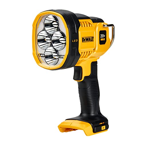 DEWALT 20V MAX LED Work Light, Handheld Spotlight with 508 Yard Distance, Pivoting Head, 1500 Lumens, Cordless, Battery Not Included (DCL043)