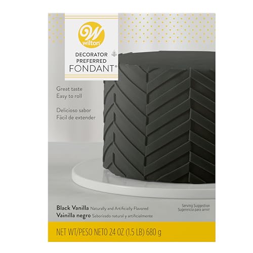 Wilton - 710-2303 Wilton Decorator Preferred Black Fondant, 24 oz. Fondant Icing