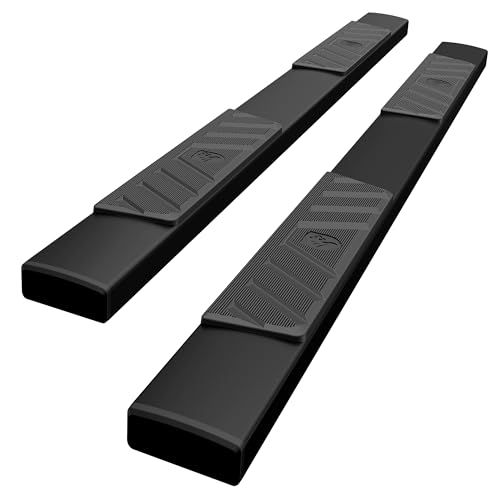 Tyger Auto 6' Riser Running Boards Compatible with 2019-2024 Chevy Silverado GMC Sierra 1500; 2020-2024 2500 3500HD | Crew Cab | TG-RS6C60248 | Side Step Rails Nerf Bars