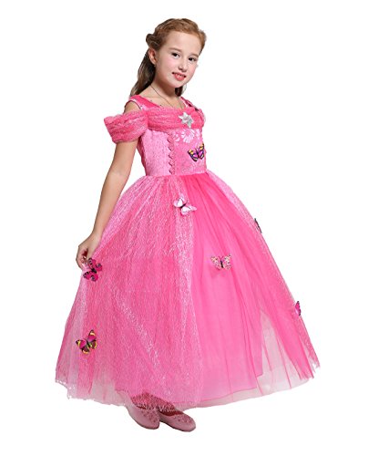 Dressy Daisy Toddler Girls' Princess Fancy Dress Up Costume Christmas Halloween Outfit Butterfly Size 2T Hot Pink