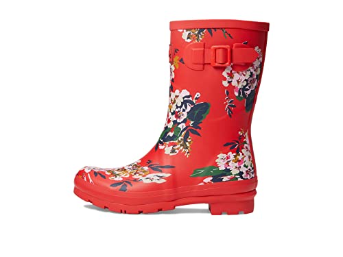 Joules Molly Welly Red Floral 1 9 B (M)