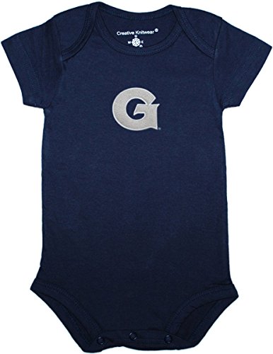 Georgetown University Bulldogs Newborn Baby Bodysuit,Navy,3-6 Months