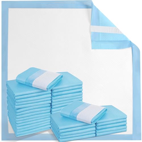SOFYFINE Disposable Bed Pads 30 x 36 in (25 Count), Extra Large Thicken Hospital Underpads for Incontinence, Heavy Absorb Chucks Pads for Adults, Kids, Babies and Puppy