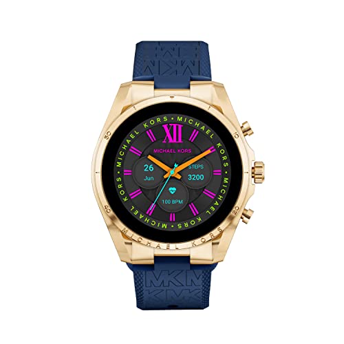 Michael Kors Men's or Women's Gen 6 44mm Touchscreen Smart Watch with Alexa Built-In, Fitness Tracker, Sleep Tracker, GPS, Music Control, Smartphone Notifications (Model: MKT5152V)