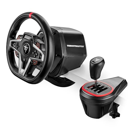 Thrustmaster T248X, Racing Wheel and Magnetic Pedals, HYBRID DRIVE, Magnetic Paddle Shifters, Dynamic Force Feedback & TH8S Shifter Add-On, 8-Gear Shifter (XBOX Series X/S, One, PC)