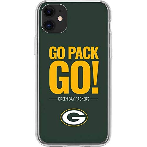 Skinit Clear Phone Case Compatible with iPhone 11 - Officially Licensed NFL Green Bay Packers Team Motto Design