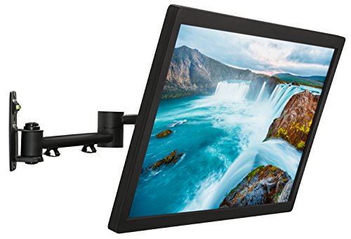 Mount-It! TV Wall Mount Bracket | Quick Release | Full Motion Swing Out Tilt Swivel | Articulating Arm for 13-42' Flat Screens and Monitors | VESA 75 to 200 | 44 Pound Capacity | Anti-Theft Locking