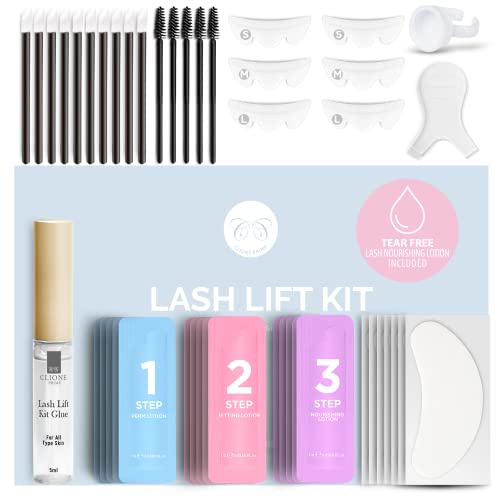 CLIONE PRIME Lash Lift Kit - Eyebrow Lamination 5 Applications Kit Home & Professional Use Made in Korea