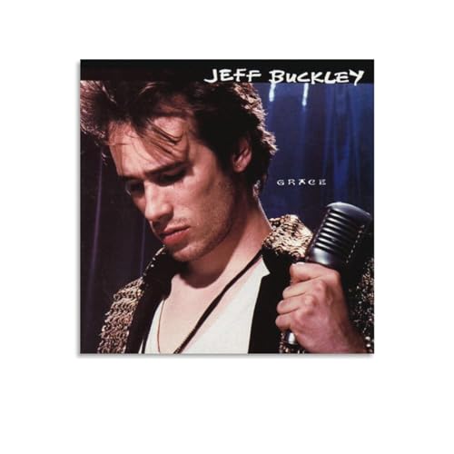 NILIYA Jeff Buckley Rock Singer Guitarist Music Album Cover Poster Grace (1) Home Decor Poster Wall Art Hanging Picture Print Bedroom Decorative Painting Posters Room Aesthetic 12x12inch(30x30cm)