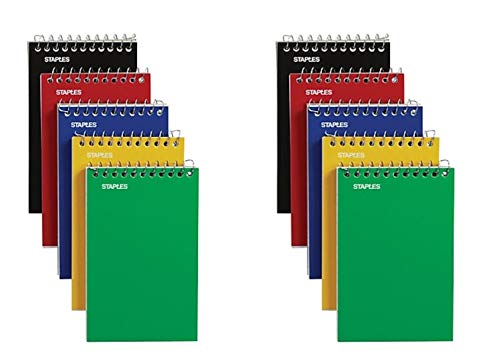 STAPLES Top Bound Memo Books, 3' x 5', 10/Pack (10 Pack)