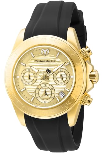 TechnoMarine Manta Chronograph Quartz Gold Dial Ladies Watch TM-219041