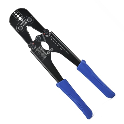 iCrimp Wire Rope Crimping Tool, Wire Cutter, for Aluminum Oval Sleeves,Stop Sleeves,Crimp Ferrules,Crimping Loop Sleeve from 3/64-inch to 1/8-inch