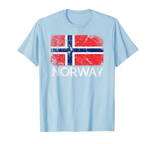 Norwegian Flag T-Shirt | Vintage Made In Norway Gift