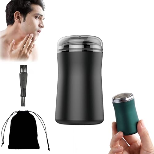 Ailsion Pocket Size Washable Electric Razor, Ailsion Shaver, Ailsion Pocket Shaver, Pocket Size Portable Shaver Wet and Dry Mens Razor USB, Electric Razor for Men Face Clean (1Pcs-Black)