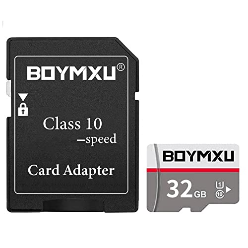 32GB BOYMXU TF Card with Adapter,High Speed Memory Card Class 10 TF Card Memory Card for Phone Camera Computer-Update