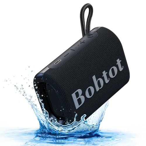 Bobtot Bluetooth Speaker Portable Wireless Speaker - IPX7 Waterproof Shower Speaker with Stereo Sound TWS Bluetooth 5.1 Speaker Portable Speaker for Home Party Beach Outdoor