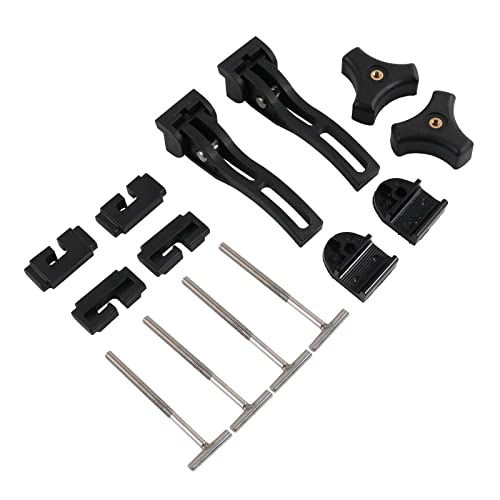 DICMIC Universal Replacement and Accessories Part Kit for Hard Tri-fold & Quad-fold Truck Bed Cover Include Nut, T-Bolt and Tonneau Cover Clamp, 2X Rear Clamp
