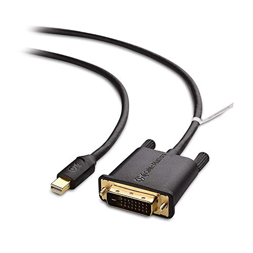 Cable Matters Mini DisplayPort to DVI Cable (Mini DP to DVI Cable) in Black 6 Feet - Thunderbolt and Thunderbolt 2 Port Compatible