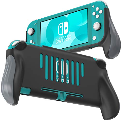 Grip for Nintendo Switch Lite, JUSPRO Ergonomic Comfort Handheld Protective Gaming Case Portable Cover Accessories Compatible with Nintendo Switch Lite