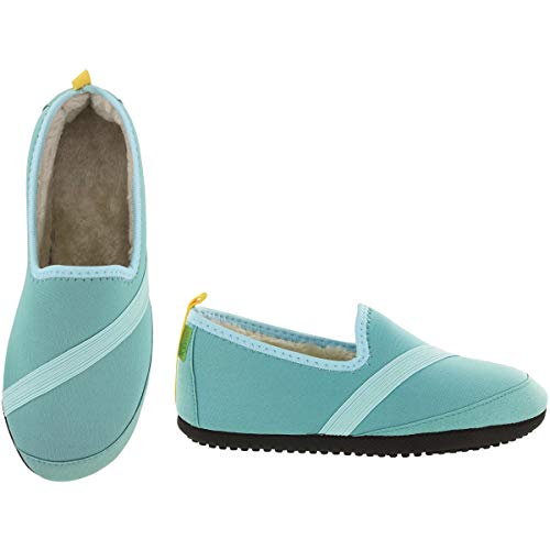 FITKICKS Active Slippers for Women (Medium: 7-8, Turquoise)