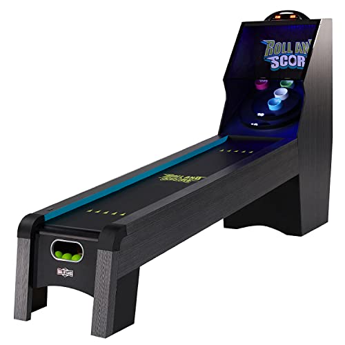 Hall of Games 9’ Roll and Score Classic Arcade Game, Electronic Scoring and Ball Return System, Perfect for Family Game Rooms