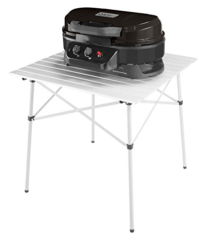 Coleman RoadTrip 225 Portable Tabletop Propane Grill, Gas Grill with 2 Adjustable Burners, Instastart Ignition, & 11,000 BTUs of Power for Camping, Tailgating, Grilling & More
