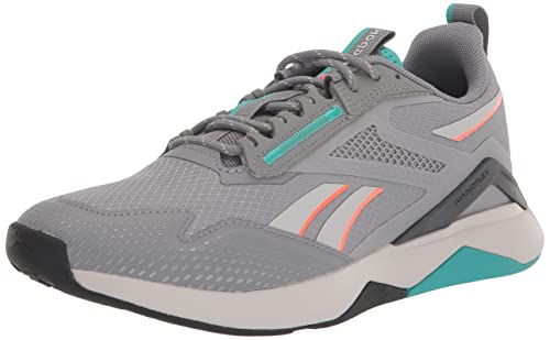 Reebok Women's Nanoflex Adventure TR Cross Trainer, Pure Grey/Black/Classic Teal, 8.5