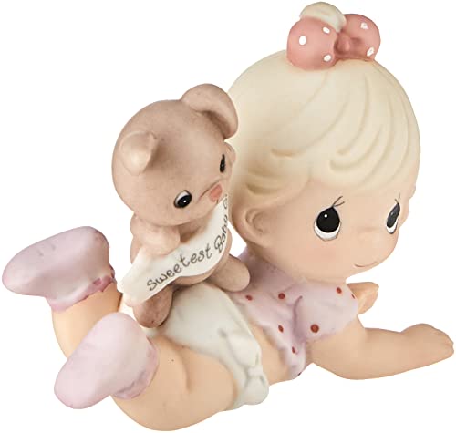 Precious Moments, The Sweetest Baby Girl, Bisque Porcelain Figurine, 101501
