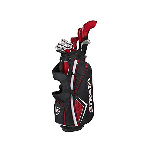 Callaway Golf Men's Strata Plus Complete 14 Piece Set (Right Hand, Steel), Red, Regular (4PKR190714067)