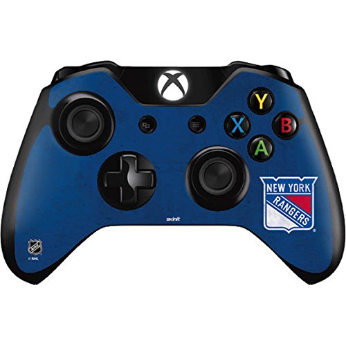 Skinit Decal Gaming Skin Compatible with Xbox One Controller - Officially Licensed NHL New York Rangers Distressed Design