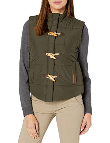 Legendary Whitetails Women's Quilted Toggle Puffer Vest, Army, Small