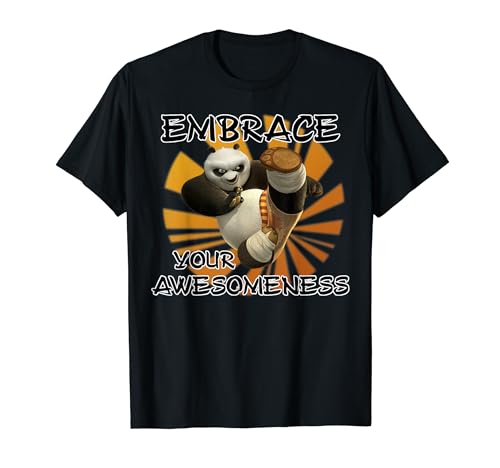 Kung Fu Panda Embrace Your Awesomeness Po Portrait T-Shirt